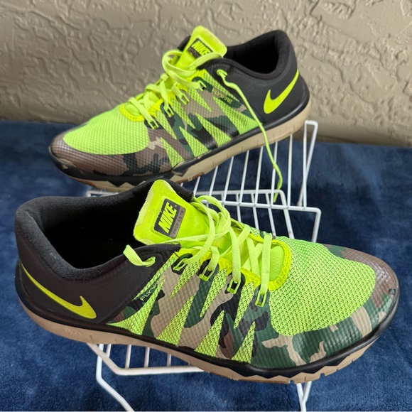 Nike Free Trainer 5.0 V6 AMP Volt Camo Men's Sneaker Shoes size 13 Camouflage - Picture 1 of 9